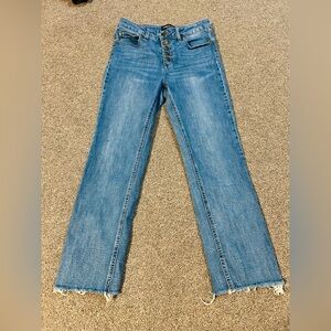 Kenneth Cole High Rise Cropped Blue Jeans